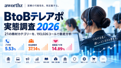 BtoBテレアポ実態調査2026｜19万件超・270商材から見るアポ率・担当接触率・接触後アポ率
